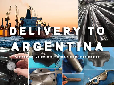 ASTM kulstofstålfittings, flanger og sømløse rør – forsendelse til Buenos Air...